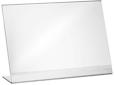 Sellon24 L Ständer Querformat A3 A4 A5 A6 Aufsteller Prospektständer Flyer Acrylglas (LA3 Querformat)