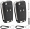 2 Pièces Coque Clé de Voiture 2 Boutons Compatible avec Opel Insignia Astra Meriva Mokka Zafira Adam Chevrolet Cruze Aveo Orlando Spark Trax Matiz Captiva Boitier Clef Télécommande de Remplacement