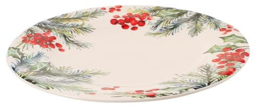 KITANDOVE Assiette Céramique Thématique De Plat De Service Décoratif Pour Dîner Réunions Familiales Et Avec Design Élégant De