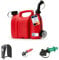 hünersdorff PROFI Doppelkanister/Kombikanister für Kraftstoff und Öl mit Satteltasche und 2 Einfüllsystemen, 3 + 1,5 Liter, rot, UN-Zulassung, Made in Germany