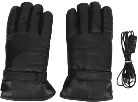 DriKou Gants chauffants USB d'hiver, réchauffement facile des Mains Pour Hommes et Femmes, gants chauds à écran Tactile, résistants à l'eau, Coupe-Vent Pour le Cyclisme, la Course