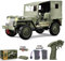 Hylukon Voiture télécommandée, 1:10 véhicule Tout-Terrain Rock Crawler 2,4 GHz 4 Roues motrices avec lumières, Housse en Toile, Jouet électrique Tout-Terrain pour Adulte, Enfant, garçon