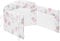 Bettkantenschutz für Kinderbetten 38 x 170 cm - Schutz für Bettrahmen Baby Bett - Atmungsaktive Polsterung, Rausfallschutz für Babybett - Umrandung Babybett – Muster Der schlafende Bär