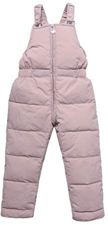 HEONSATI Schneehose Für Winter-Ski Winter Warm Outdoor Unterteile Winddichte Kleinkind Skihose Verdickte Schnee-Hose Warme Dick Hosen Schneelatzhose Schneeanzug Für Mädchen 1-6 Jahre