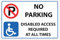 RDLCAR Panneau de stationnement pour personnes handicapées en PVC de 1 mm - 200 x 300 mm - Résistant aux intempéries - Durable et facile à monter
