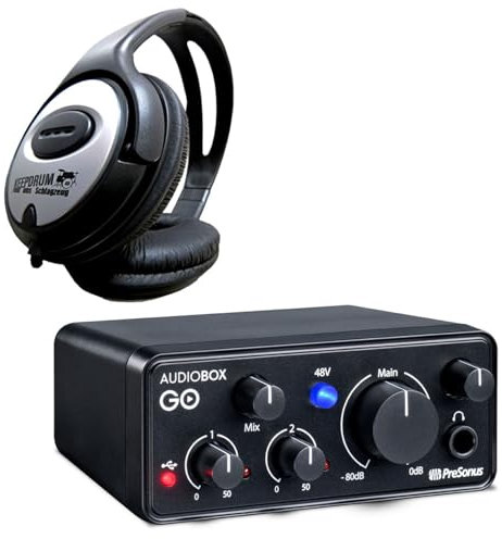 Presonus Audiobox GO USB Interface with Keepdrum Headphones