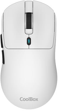 W03 Ratón Inalámbrico Gaming con Triple Conexión 2.4GHz/Bluetooth 5.0/USB-C, 7 Botones, hasta 30h de Autonomía, 10000DPI, Sensor Pixart 3325, Superlight 57g. Color Blanco