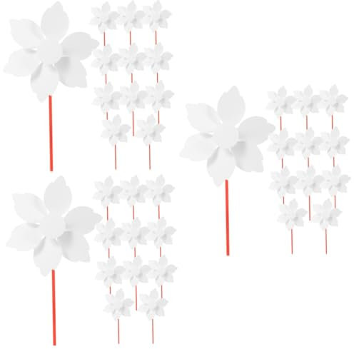 BESTonZON 36pièces Moulin à Vent à Décorer Kit pour Activités Manuelles Peinture Et Graffiti pour Et