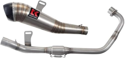 Pot d'échappement de la marque Turbokit adaptable pour KTM DUKE 125 2017 carbone homologué
