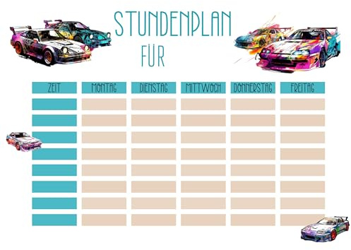 personalisierter Stundenplan aus tollen kindgerechten Designs (10)