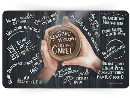Geschenk für Onkel: Guten Morgen Lieblingsonkel - Onkel Geschenk Weihnachten, Bester Onkel Geschenk, Geburtstagsgeschenk für Onkel