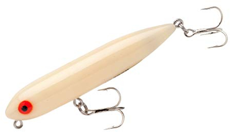 Heddon Zara Spook Topwater Angelköder, legendärer Walk-The-Dog-Köder, Knochen, Zara Puppy (1/4 oz), 7,6 cm