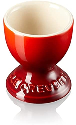 Le Creuset Coquetier sur Pied en Céramique, 9 g, 5.3 x 5.3 x 5.9 cm , Cerise
