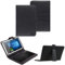 NAUC Keyboard Micro USB Tastatur für 10-10.1 Zoll Tablet QWERTZ Tastatur Schutzhülle Kunstleder Standfunktion Magnetverschluss, Tablet Modell für:Asus Memo Pad 10 Me103K