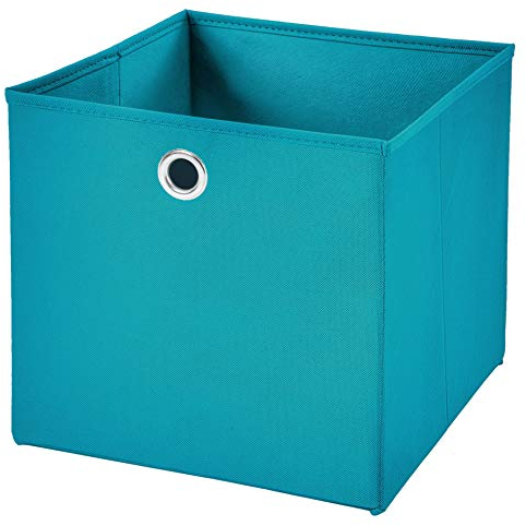 1 Stück Faltbox Türkis 28 x 28 x 28 cm Aufbewahrungsbox faltbar