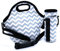 Case Wonder Neoprene Borsa Alimenti Termica Borsa Termica Porta Pranzo/Borsa Frigo Pranzo/Borsa da pranzo in Neoprene con Tracolla per Uomo Donna Bambini Ragazze Adul(Grigio Conjunto)