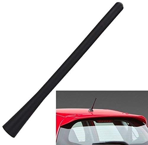 18cm Kurzstabantenne Radio Antenne Autoantenne Dachantenne Stabantenne Kurzantenne Fahrzeugantenne für Radioempfang AM/FM Inkl. 3 Adapter M4, M5 und M6 somit passend für Fast alle PKW