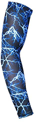 Celucke Kompression Ärmlinge Arm Sleeves Armwärmer Armstulpen Sonnenschutz Rutschfest Atmungsaktives Basketball Volleyball Radsport Sport Golf Damen Herren Jungen Coole Print M-XL 1eins