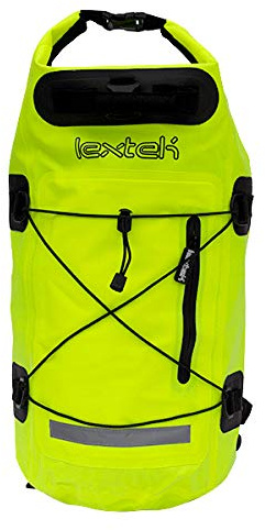 Lextek Waterproof Dry Bag Backpack 30L Fluorescent Yellow