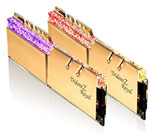 G.SKILL Trident Z ROYAL 32 GB 2 X 16GB DDR4-3600 Gold, F4-3600C16D-32GTRGC