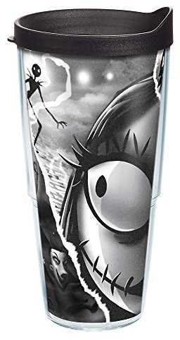 Tervis Disney – L'Étrange Noël de monsieur Jack – Gobelet isotherme à double paroi pour garder les boissons froides et chaudes, 710 ml, classique