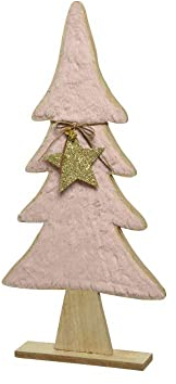 Weihnachtsbaum Christbaum Tannenbaum Dekoration Holz pink H 60 cm