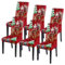 Souarts Xmas weihnachtlich Stuhlhussen 1er/2er/4er/6er Set Strech Stuhlbezug Moderne Husse Dekoration Stuhlüberzug Stuhl Universal Passform für Esszimmer Party Banquet