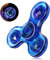 SCIONE Fidget Spinner,Leuchtende Fidget Toys für Kinder LED Kristall Fidget Finger Toy Hand Fidget Spinner Spielzeug (Blau)