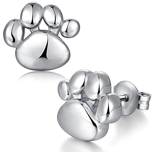 Katze Ohrringe Pfote Ohrstecker Katze für Damen Kinder Katzen Schmuck Deko Geschenk Für Katzenliebhaber