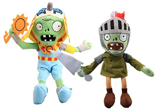 uiuoutoy - Set di 2 piante/piante zombies peluche cavaliere zombie il faraone d'Egitto zombie pvz peluche peluche peluche peluche peluche peluche peluche peluche peluche