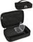 Meiiy Nail Drill Kit Organizer Bag with 55 Bits Holders, Transparent Sanding Bands Case, Zipper Closure, Web Handle - Blck