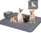 Hygieneunterlagen für Haustier, 2 Waschbar Pee Pads für Hunde, Wickelunterlage für Hunde Katzen, Epoxy Rutschfester Trainingseinlagen für Welpen, Polarfleece Wasserdichter Haustier Matte 90 * 150cm