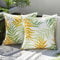 MIULEE Outdoor Kissenbezug Wasserdicht Kissen Wasserfest Dekorative Kissenbezüge Blattmuster Sofakissen Zierkissen Dekokissen für Garten Sofa Couch Wohnzimmer Schlafzimmer 2er Set 45x45 cm Gelbgrün