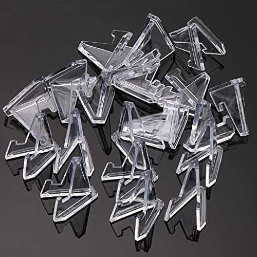 Coin Display Stands,20 PCS ClearCoin Holder Mini Coin Easel Holder Acrylic Stands for Displaying Crystal Geodes Rock Mineral Agate Fossil Coral Medals
