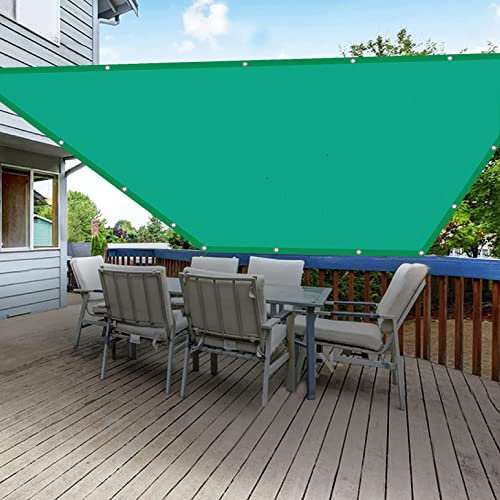 Tenda da Sole per Esterno 2 x 3 m Resistente agli Agenti atmosferici Tenda a Vela per Giardino Balcone Terrazza con Fune e Occhielli per Esterno, Piscina, Blu Cielo
