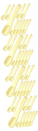 40 pcs metal cosmetic spoon eye cream scoop spatula masks scoops spatula makeup facial cosmetic spoon mask spatula korean spoons facial cream spoons foundation alloy mini