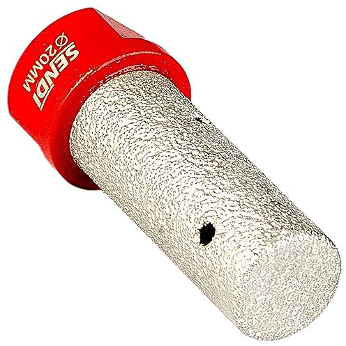 Fresa de Diamante SENDI - Perforar, Ampliar, Perfilar, Cantear Hoyos en Porcelana, Cerámica, Mármol, Granito - Rapida y Precisa Ampliacion y Ajuste de Agujeros (20XM14)
