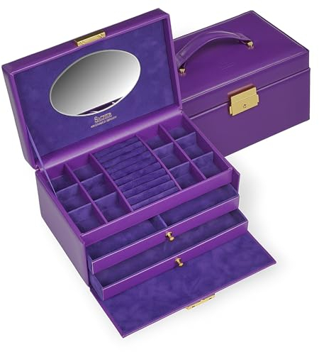 Schmuckkasten Emma colisimo/violett (Vollrindleder)