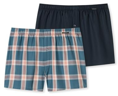 Schiesser Herren 2 Pack Boxershorts Baumwolle Web Multipack - Webboxer, Sortiert 13_180202, 8