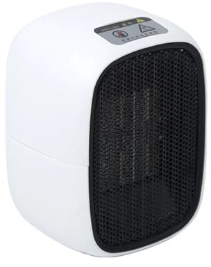 GeRRit Chauffage électrique 500W à 2 vitesses, radiateur à chauffage rapide PTC, Portable et silencieux, moderne, radiateur soufflant, pour bureau, salle de séjour, utilisation intérieure
