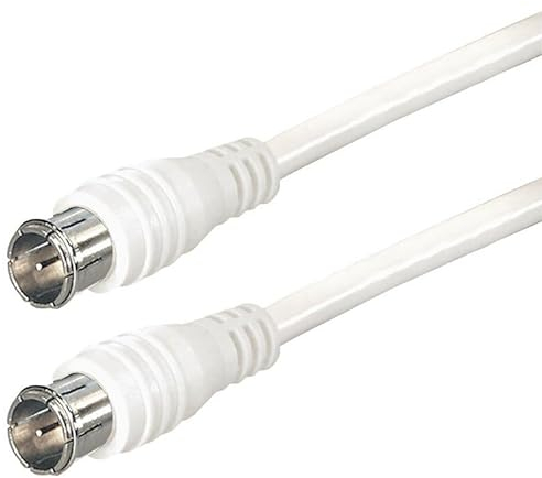 AC-Sat-Corner Vodafone Station 7,50 Meter Router Netzwerk Anschlusskabel Deluxe Premium Kabel 4K Schnellstecker 100dB Weiß