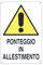 La zappa Cartello segnaletico Ponteggio in allestimento realizzato in alluminio 35 x 50 cm