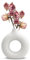 QUTHZZHY Weiße Vase für Pampasgras, Weiße Donut Vase, Keramik Kleine Vas, Moderne Home Decor, Nordic Ring Form Modern Deko,für Zuhause/Hochzeit/Party/Esstisch