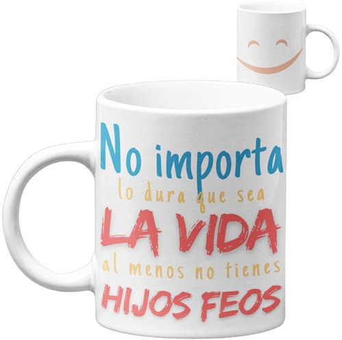 Quodelo | Regalos Originales para Madres, Taza Original para el Día de la Madre o Primer Día del Padre, Regalo de Cumpleaños para tu Madre o tu Padre, Embalaje Seguro