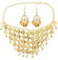 KGDUYC Bauchtanz chmuckset - 3 pcs Kostüm Damen Schmuck,Ohrringe und Kette set, Vergoldetes Bauchtanz-Schmuckset für Frauen, Böhmen Goldmünze Schmuck Kleine Münzen, Für Mottoparty, Karneval