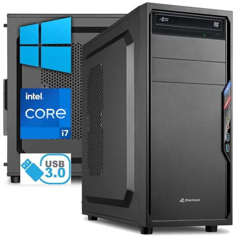 Generico PC Computer i7 13700 16 Core 5,20 Ghz - Ram 16 GB - SSD M.2 1 TB - USB 3.2 - DVD - Windows 10/11 Professional