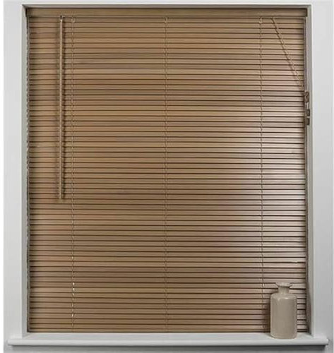 HARRISON DRAPE 25mm Real Wood Venetian Blind - Oak FInish - 152cm Drop - (90cm Wide)
