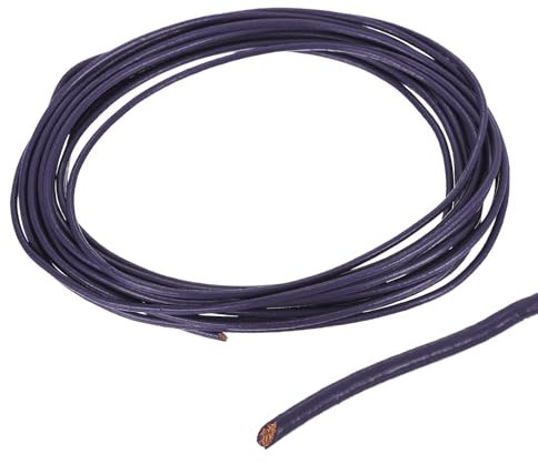 DMiotech 2mm Deep Purple Leather Cord, 5m(5.5 Yards) Round Leather Rope Lace Leather Strings for Crafting Necklace Bracelet Beading Jewelry Making DIY Projects