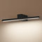 ECOBRT LED Spiegelleuchte Badezimmer 40cm, Badbeleuchtung IP20, 12W 960 Lumen, Badleuchte Aluminium, Warmweiß 4000K, Schwarz (Schwarz, 40cm)