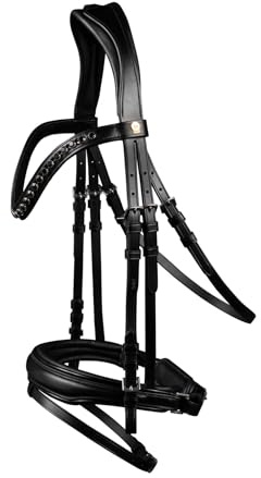 WALDHAUSEN S-Line Trensenzaum Blackshine, schwarz, VB | Farbe: schwarz , Größe: VB